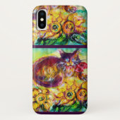KAT MET RODE RIBBON EN ZONNEN Case-Mate iPhone CASE (Achterkant)