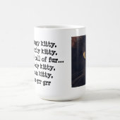 kat met rookkleurig kat , grr grr ( 2 ) koffiemok (Center)