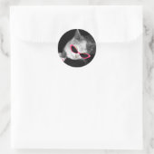 Kat met roze zonnebril Sticker (Tas)