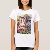 Kat met Rozen, Louis Wain T-shirt (Voorkant)