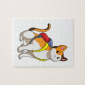 Kat met satchel legpuzzel (Horizontaal)