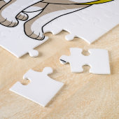 Kat met satchel legpuzzel (Zijkant)