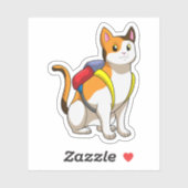 Kat met satchel sticker (Vel)