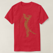 Kat met saxofone-muziek Lover Cat Saxophonist T-shirt (Design voorkant)