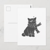 Kat met schoonheid - Kies achtergrondkleur Briefkaart (Voorkant / Achterkant)