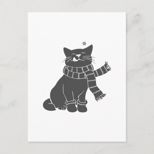 Kat met schoonheid - Kies achtergrondkleur Briefkaart (Voorkant)