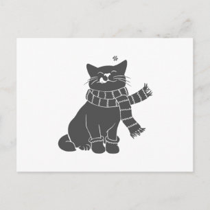 Kat met schoonheid - Kies achtergrondkleur Briefkaart