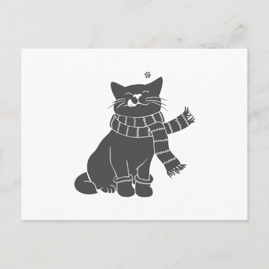 Kat met schoonheid - Kies achtergrondkleur Briefkaart (Voorkant)