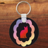 Kat met schroefdop - sleutelhanger (Voorkant)