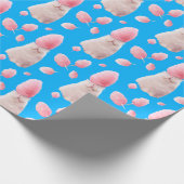 Kat met Snoepjes haar van katoen Cadeaupapier (Hoek)