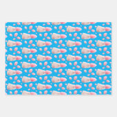 Kat met Snoepjes haar van katoen Inpakpapier Vel (Voorkant 2)