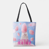 Kat met Snoepjes haar van katoen Tote Bag (Achterkant)