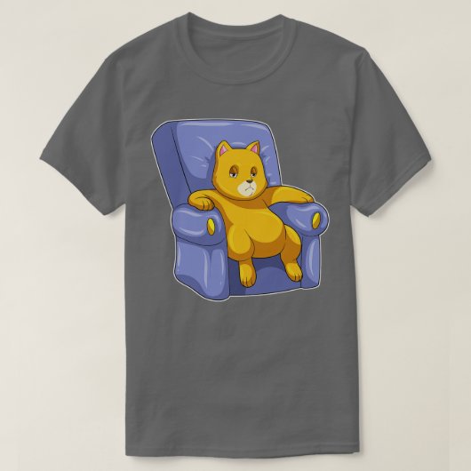 Kat met Sofa T-shirt (Design voorkant)