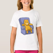 Kat met Sofa T-shirt (Voorkant)