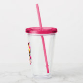 Kat met Sparkler Cupcake Acryl Drinkbeker (Links)