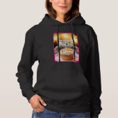 Kat met Sparkler Cupcake Hoodie (Voorkant)