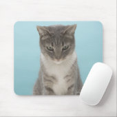 Kat met speelgoed muis op tapijt muismat (Met muis)