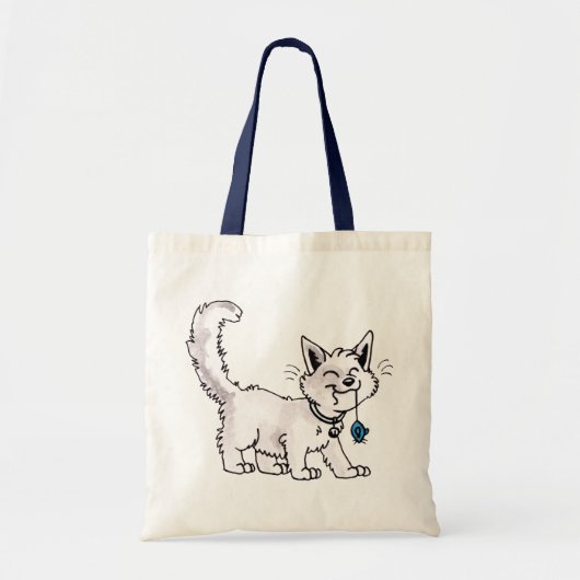 Kat met Speelgoed-muistas Tote Bag (Voorkant)