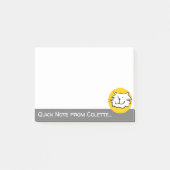 Kat met standaard design met Cartoon Kat Face Post-it® Notes (Voorkant)