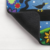 Kat met standvastigheid van LORI EVERETT Mousepad Muismat (Hoek)