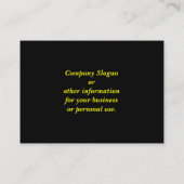 Kat met stevige regenbookregel visitekaartje (Achterkant)