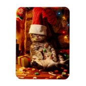 Kat met stop op kop magneet (Verticaal)