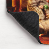 Kat met stop op kop muismat (Hoek)