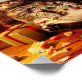 Kat met stop op kop poster (Hoek)