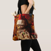 Kat met stop op kop tote bag (Dichtbij)