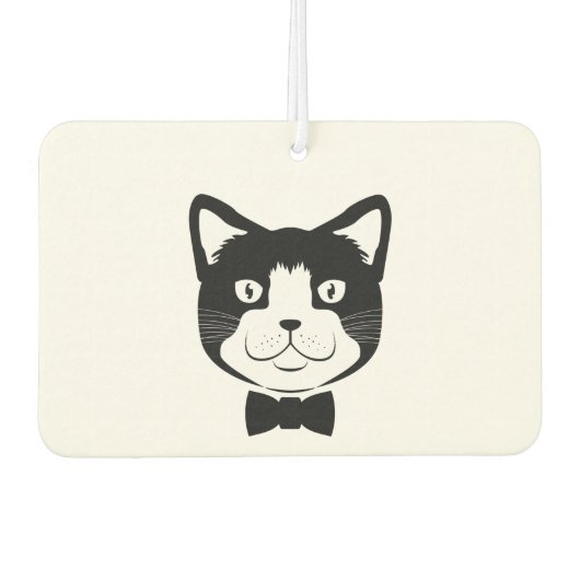 Kat met Stropdas Luchtverfrisser (Voorkant)