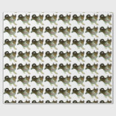 Kat met Stropdas-overlooppapier Cadeaupapier (Vlak)