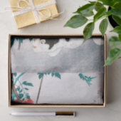 Kat met Tomato Plant (1931) van Hiroaki Takahashi Tissuepapier (Geschenk)