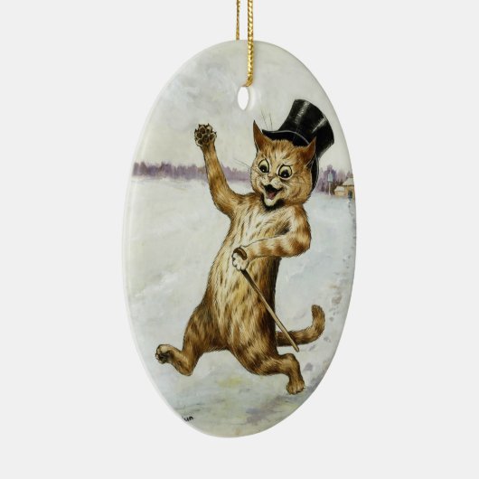 Kat met Top Hat & Cane · Louis Wain · Ornament (Rechts)