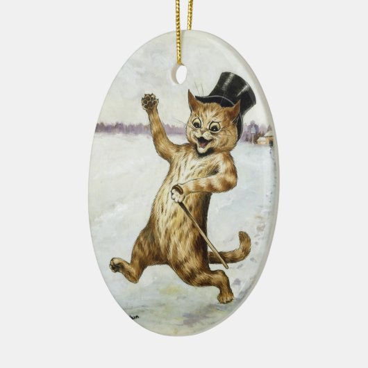 Kat met Top Hat & Cane · Louis Wain · Ornament (Links)