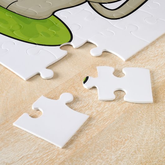 Kat met Umbrella Legpuzzel (Zijkant)