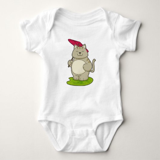 Kat met Umbrella Romper (Voorkant)