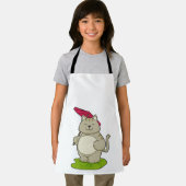 Kat met Umbrella Schort (Insitu)