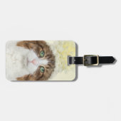 Kat met ventilator Pet Bagagelabel (Voorkant horizontaal)