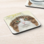 Kat met ventilator Pet Onderzetter (Linkerzijde)