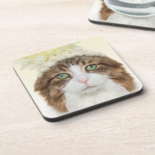 Kat met ventilator Pet Onderzetter (Linkerzijde)