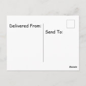 Kat met verjaardagsvlam van het pet op bovenkant briefkaart (Achterkant)