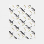 Kat met vis fleece deken (Voorkant)