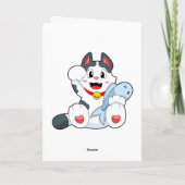 Kat met Vis Kaart (Achterkant)