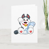 Kat met Vis Kaart (Voorkant)