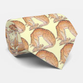 kat met vis stropdas (Opgerold)