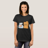 Kat met Vis T-shirt (Voorkant volledig)