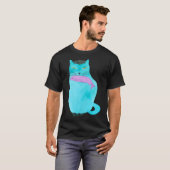 Kat met Vis T-shirt (Voorkant volledig)