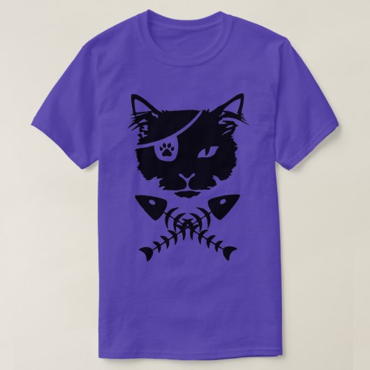 Kat met visgraat t-shirt (Design voorkant)