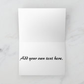 Kat met vlinder Wenskaart- Blank Kaart (Binnen)