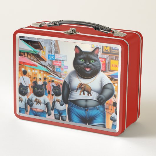 Kat met vrienden in Thailand (Voorkant)